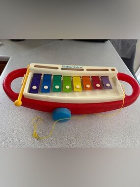 Vintage Fisher-Price Rock N’ Roll Xylophone Pull Toy